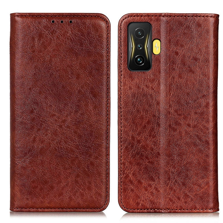 Magnetic Crazy Horse Texture Leather Phone Case, For Xiaomi Poco F4 GT 5G