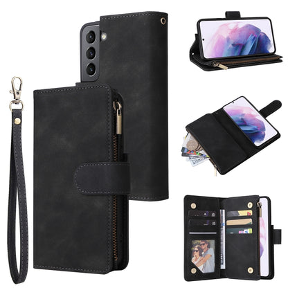 Multifunctional Frosted Zipper Wallet Leather Phone Case, For Samsung Galaxy S22+ 5G, For Samsung Galaxy A03s 166.5mm, For Samsung Galaxy A13 5G, For Samsung Galaxy A33 5G