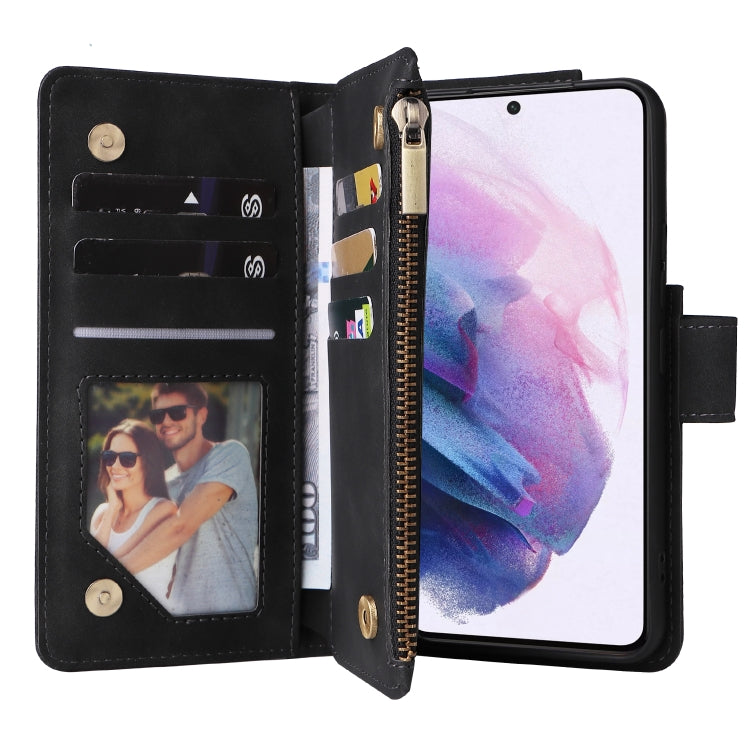 Multifunctional Frosted Zipper Wallet Leather Phone Case, For Samsung Galaxy S22+ 5G, For Samsung Galaxy A03s 166.5mm, For Samsung Galaxy A13 5G, For Samsung Galaxy A33 5G