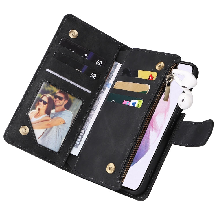 Multifunctional Frosted Zipper Wallet Leather Phone Case, For Samsung Galaxy S22+ 5G, For Samsung Galaxy A03s 166.5mm, For Samsung Galaxy A13 5G, For Samsung Galaxy A33 5G