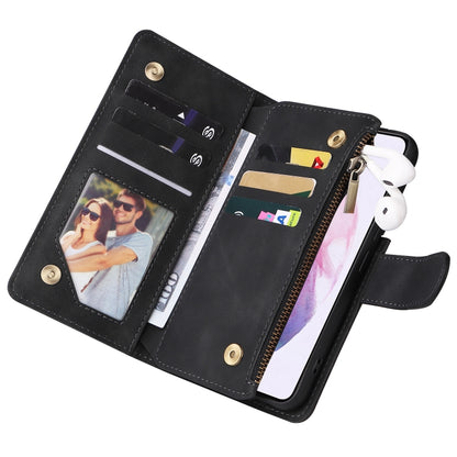 Multifunctional Frosted Zipper Wallet Leather Phone Case, For Samsung Galaxy S22+ 5G, For Samsung Galaxy A03s 166.5mm, For Samsung Galaxy A13 5G, For Samsung Galaxy A33 5G