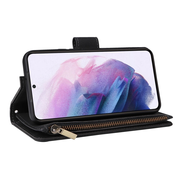Multifunctional Frosted Zipper Wallet Leather Phone Case, For Samsung Galaxy S22+ 5G, For Samsung Galaxy A03s 166.5mm, For Samsung Galaxy A13 5G, For Samsung Galaxy A33 5G