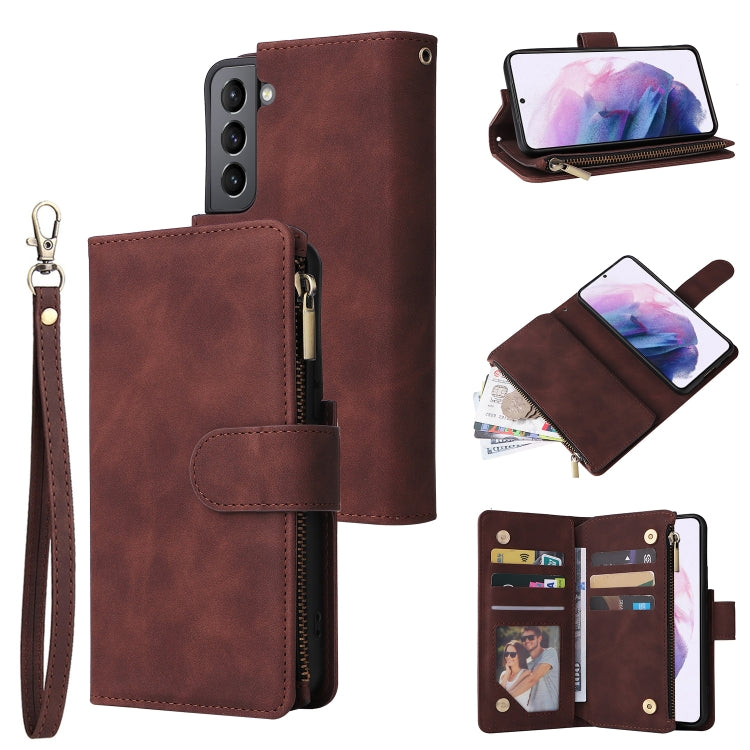 Multifunctional Frosted Zipper Wallet Leather Phone Case, For Samsung Galaxy S22+ 5G, For Samsung Galaxy A03s 166.5mm, For Samsung Galaxy A13 5G, For Samsung Galaxy A33 5G