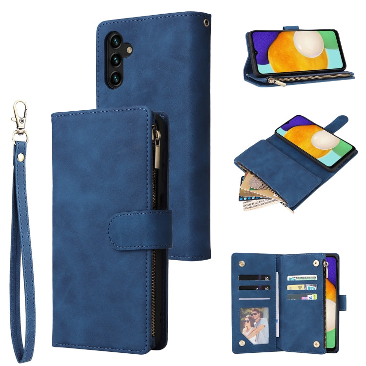 Multifunctional Frosted Zipper Wallet Leather Phone Case, For Samsung Galaxy S22+ 5G, For Samsung Galaxy A03s 166.5mm, For Samsung Galaxy A13 5G, For Samsung Galaxy A33 5G