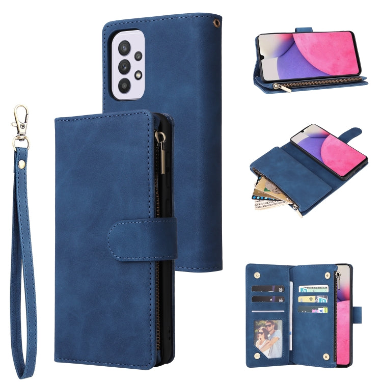 Multifunctional Frosted Zipper Wallet Leather Phone Case, For Samsung Galaxy S22+ 5G, For Samsung Galaxy A03s 166.5mm, For Samsung Galaxy A13 5G, For Samsung Galaxy A33 5G