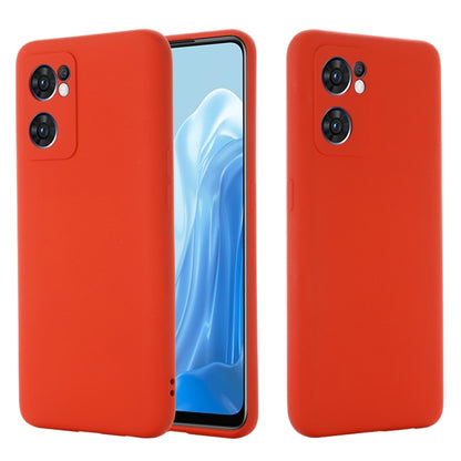 Pure Color Liquid Silicone Shockproof Full Coverage Phone Case, For OPPO Realme 9 Pro+ 5G Global, For OPPO Reno7 5G Global / Find X5 Lite, For Xiaomi Poco M4 Pro 4G Global