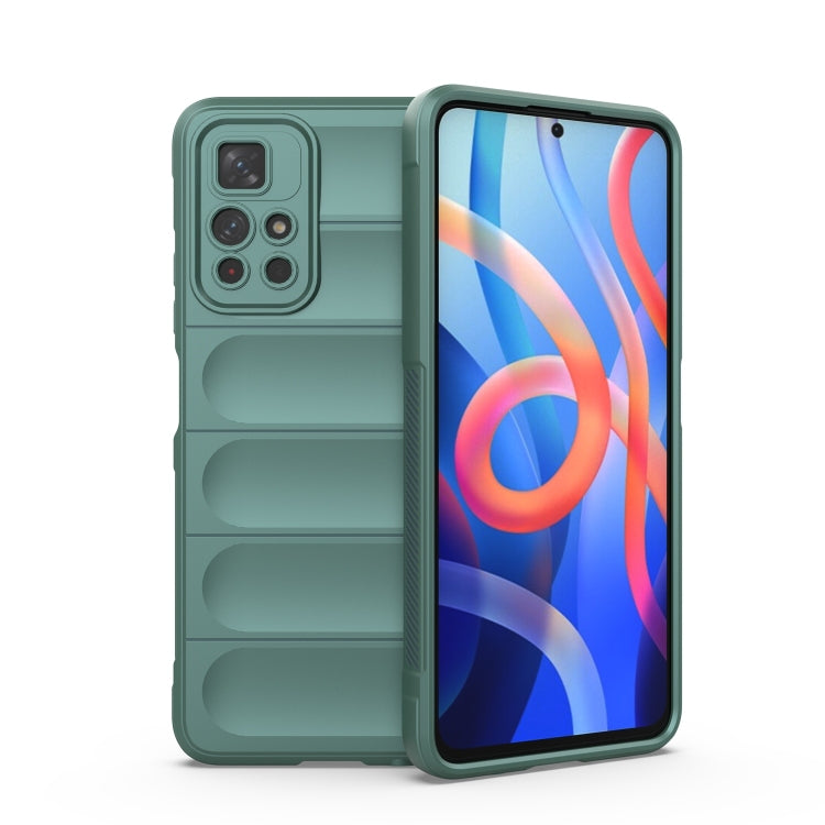 Magic Shield TPU + Flannel Phone Case, For Xiaomi Redmi Note 11 5G Chinese Version, For Xiaomi Redmi Note 11 Pro 5G Chinese