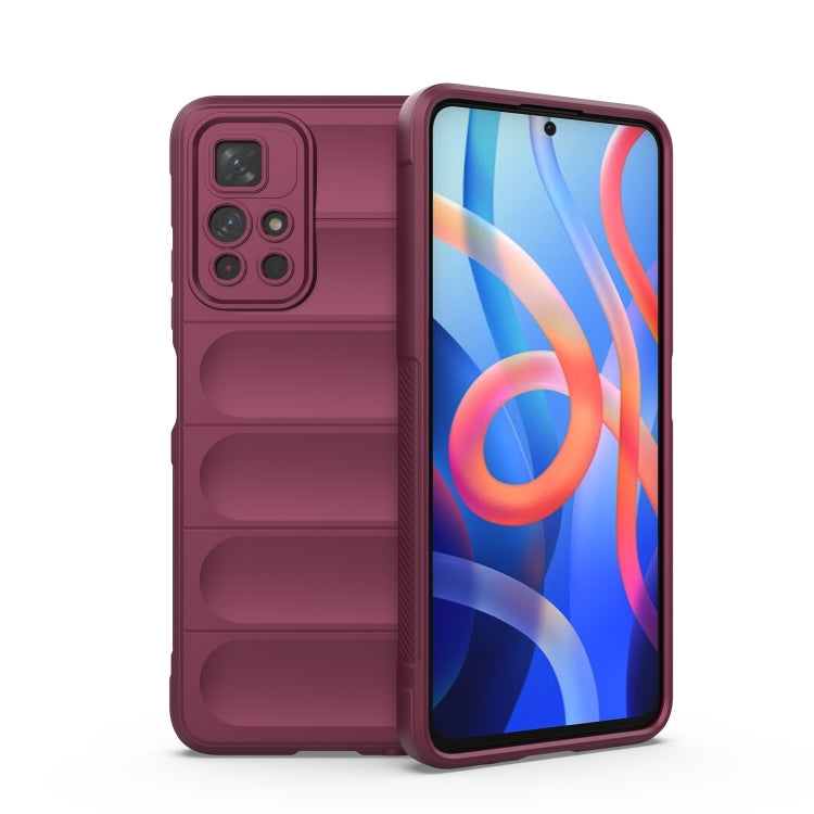 Magic Shield TPU + Flannel Phone Case, For Xiaomi Redmi Note 11 5G Chinese Version, For Xiaomi Redmi Note 11 Pro 5G Chinese