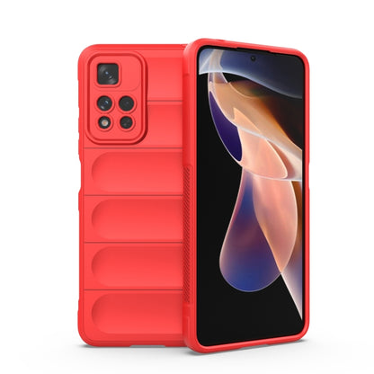 Magic Shield TPU + Flannel Phone Case, For Xiaomi Redmi Note 11 5G Chinese Version, For Xiaomi Redmi Note 11 Pro 5G Chinese