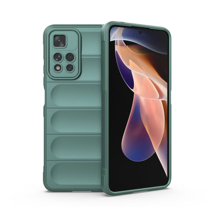 Magic Shield TPU + Flannel Phone Case, For Xiaomi Redmi Note 11 5G Chinese Version, For Xiaomi Redmi Note 11 Pro 5G Chinese