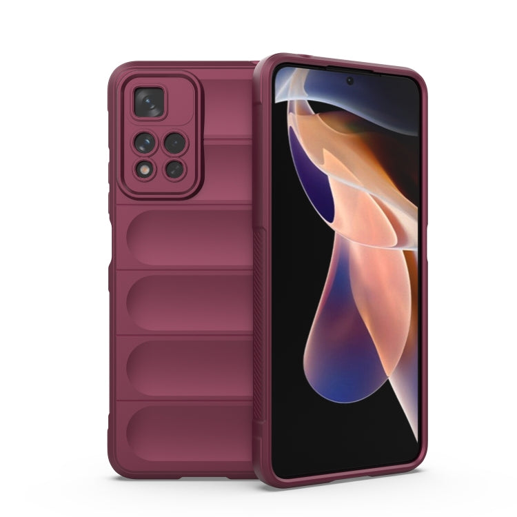Magic Shield TPU + Flannel Phone Case, For Xiaomi Redmi Note 11 5G Chinese Version, For Xiaomi Redmi Note 11 Pro 5G Chinese