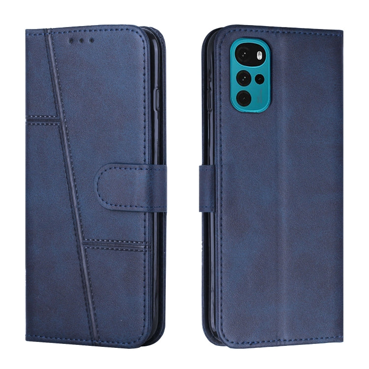 Stitching Calf Texture Buckle Leather Phone Case, For Motorola Moto G22, For Xiaomi Redmi 10 5G/Redmi Note 11E, For Xiaomi Redmi 10A/Poco C31/Redmi 9C, For Samsung Galaxy M23 5G/ Galaxy F23 Japan