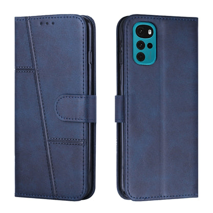 Stitching Calf Texture Buckle Leather Phone Case, For Motorola Moto G22, For Xiaomi Redmi 10 5G/Redmi Note 11E, For Xiaomi Redmi 10A/Poco C31/Redmi 9C, For Samsung Galaxy M23 5G/ Galaxy F23 Japan