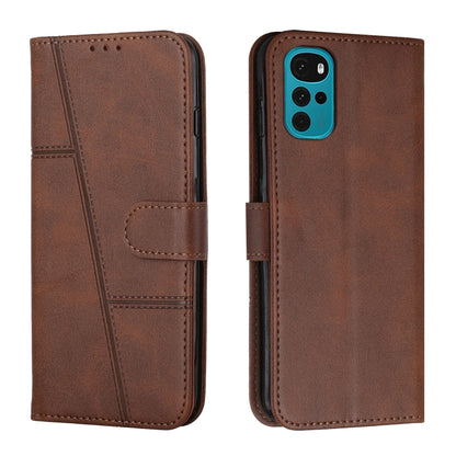Stitching Calf Texture Buckle Leather Phone Case, For Motorola Moto G22, For Xiaomi Redmi 10 5G/Redmi Note 11E, For Xiaomi Redmi 10A/Poco C31/Redmi 9C, For Samsung Galaxy M23 5G/ Galaxy F23 Japan