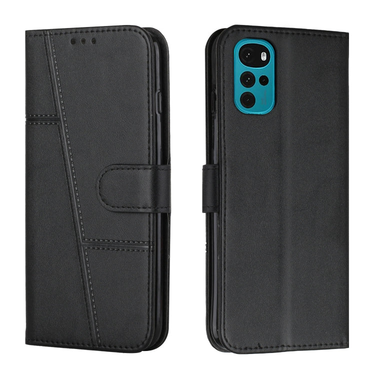 Stitching Calf Texture Buckle Leather Phone Case, For Motorola Moto G22, For Xiaomi Redmi 10 5G/Redmi Note 11E, For Xiaomi Redmi 10A/Poco C31/Redmi 9C, For Samsung Galaxy M23 5G/ Galaxy F23 Japan