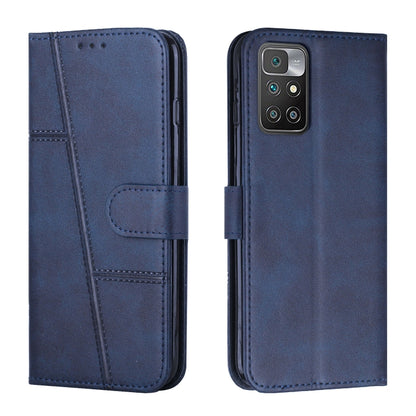 Stitching Calf Texture Buckle Leather Phone Case, For Motorola Moto G22, For Xiaomi Redmi 10 5G/Redmi Note 11E, For Xiaomi Redmi 10A/Poco C31/Redmi 9C, For Samsung Galaxy M23 5G/ Galaxy F23 Japan