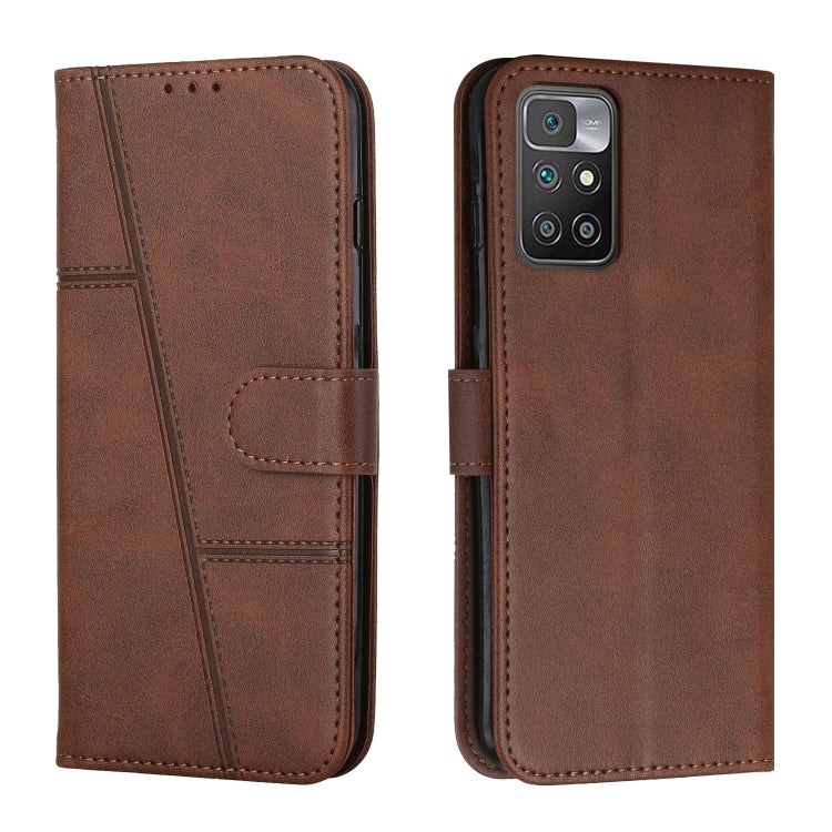 Stitching Calf Texture Buckle Leather Phone Case, For Motorola Moto G22, For Xiaomi Redmi 10 5G/Redmi Note 11E, For Xiaomi Redmi 10A/Poco C31/Redmi 9C, For Samsung Galaxy M23 5G/ Galaxy F23 Japan