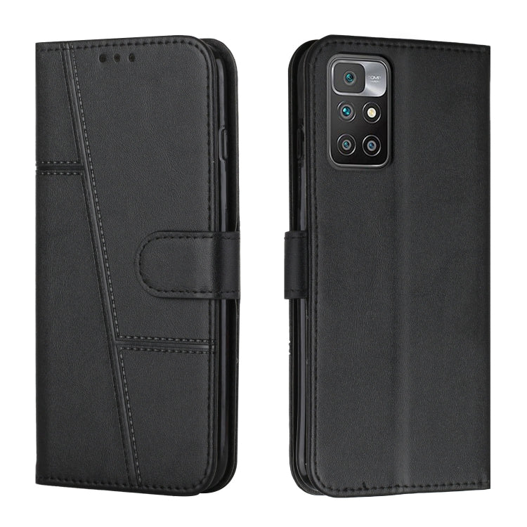 Stitching Calf Texture Buckle Leather Phone Case, For Motorola Moto G22, For Xiaomi Redmi 10 5G/Redmi Note 11E, For Xiaomi Redmi 10A/Poco C31/Redmi 9C, For Samsung Galaxy M23 5G/ Galaxy F23 Japan