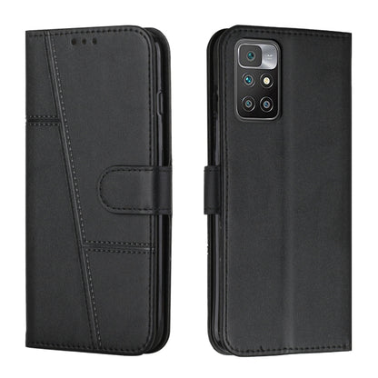 Stitching Calf Texture Buckle Leather Phone Case, For Motorola Moto G22, For Xiaomi Redmi 10 5G/Redmi Note 11E, For Xiaomi Redmi 10A/Poco C31/Redmi 9C, For Samsung Galaxy M23 5G/ Galaxy F23 Japan