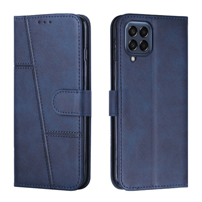 Stitching Calf Texture Buckle Leather Phone Case, For Samsung Galaxy M33 5G, For Samsung Galaxy M53