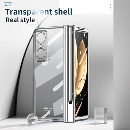 Electroplating Hinge Phone Case with Stylus, For Huawei Mate X2, For Honor Magic V, For Samsung Galaxy Z Fold2 5G, For Xiaomi Mi Mix Fold, For Samsung Galaxy Z Fold2 5G with Film