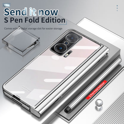 Electroplating Hinge Phone Case with Stylus, For Huawei Mate X2, For Honor Magic V, For Samsung Galaxy Z Fold2 5G, For Xiaomi Mi Mix Fold, For Samsung Galaxy Z Fold2 5G with Film