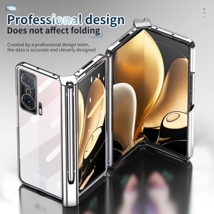Electroplating Hinge Phone Case with Stylus, For Huawei Mate X2, For Honor Magic V, For Samsung Galaxy Z Fold2 5G, For Xiaomi Mi Mix Fold, For Samsung Galaxy Z Fold2 5G with Film
