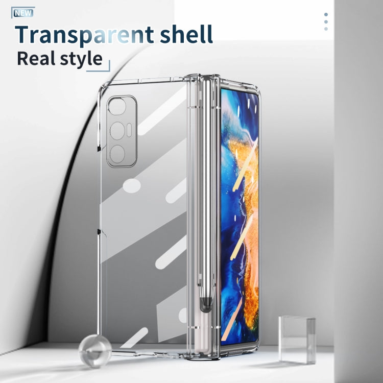 Full Body Electroplating Hinge Phone Case with Stylus, For Huawei Mate X2 with Film, For Honor Magic V with Film, For Samsung Galaxy Z Fold2 5G with Film, For Xiaomi Mi Mix Fold with Film, For Samsung Galaxy Z Fold2 5G