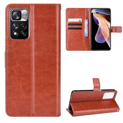 Retro Crazy Horse Texture Leather Phone Case, For vivo Y55 5G / T1 5G / Y75 5G, For Samsung Galaxy M33 5G, For Xiaomi Poco F4 GT / Redmi K50 Gaming, For Xiaomi Poco X4 NFC /Redmi Note 11 Pro China, For Xiaomi Black Shark 5, For Xiaomi Black Shark 5 RS