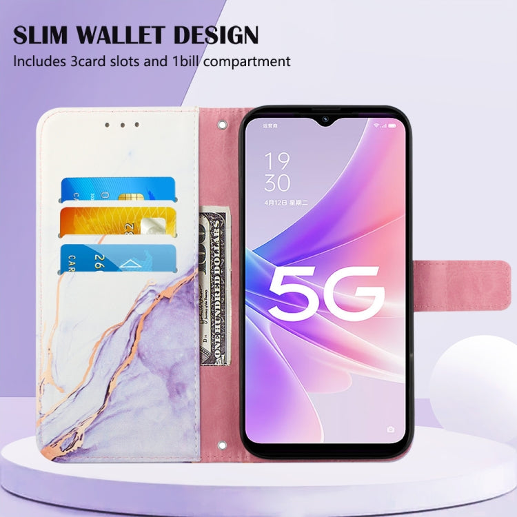 PT003 Marble Pattern Flip Leather Phone Case, For OPPO A57 5G 2022, For OPPO Realme C31 4G, For OPPO Reno7 4G/F21 Pro, For Motorola Moto G 5G 2022