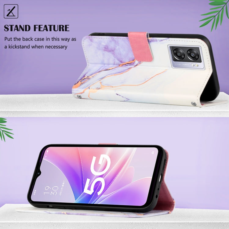 PT003 Marble Pattern Flip Leather Phone Case, For OPPO A57 5G 2022, For OPPO Realme C31 4G, For OPPO Reno7 4G/F21 Pro, For Motorola Moto G 5G 2022