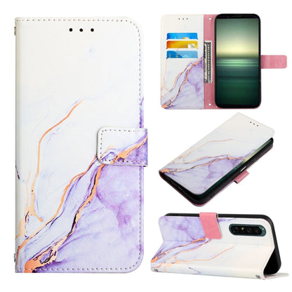 PT003 Marble Pattern Flip Leather Phone Case, For Sony Xperia 1 IV, For Motorola Moto G52, For Sony Xperia 10 IV, For Sony Xperia ACE III