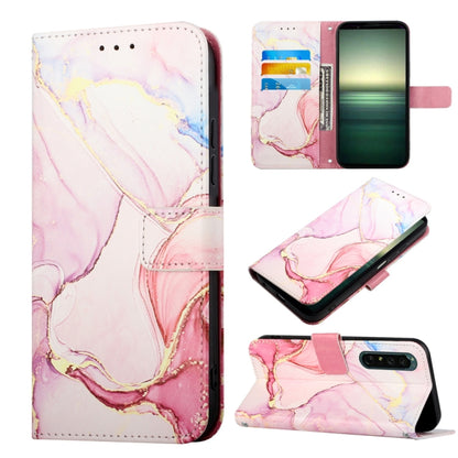 PT003 Marble Pattern Flip Leather Phone Case, For Sony Xperia 1 IV, For Motorola Moto G52, For Sony Xperia 10 IV, For Sony Xperia ACE III
