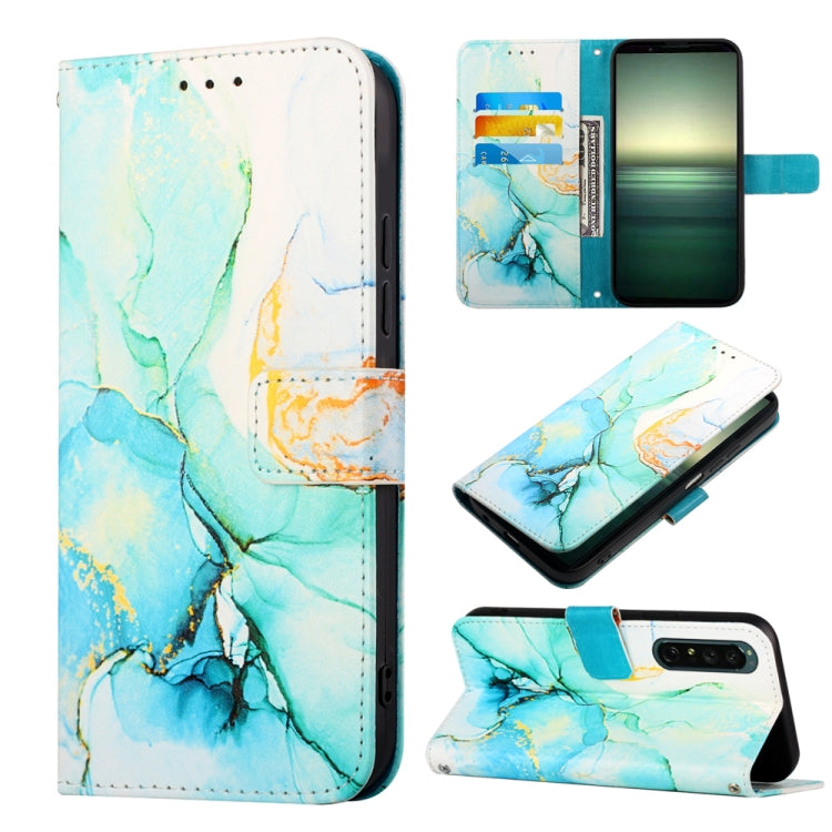 PT003 Marble Pattern Flip Leather Phone Case, For Sony Xperia 1 IV, For Motorola Moto G52, For Sony Xperia 10 IV, For Sony Xperia ACE III