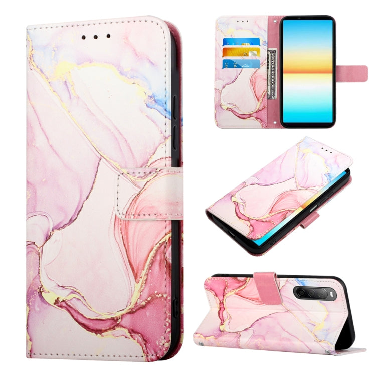 PT003 Marble Pattern Flip Leather Phone Case, For Sony Xperia 1 IV, For Motorola Moto G52, For Sony Xperia 10 IV, For Sony Xperia ACE III