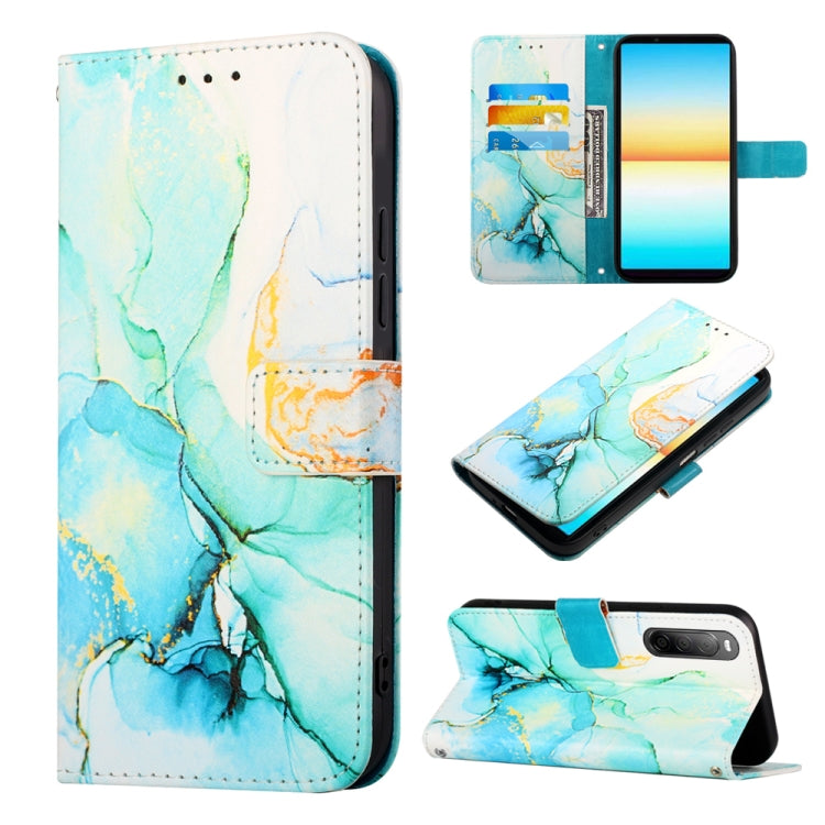 PT003 Marble Pattern Flip Leather Phone Case, For Sony Xperia 1 IV, For Motorola Moto G52, For Sony Xperia 10 IV, For Sony Xperia ACE III