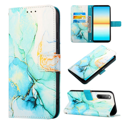 PT003 Marble Pattern Flip Leather Phone Case, For Sony Xperia 1 IV, For Motorola Moto G52, For Sony Xperia 10 IV, For Sony Xperia ACE III