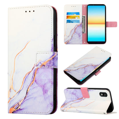 PT003 Marble Pattern Flip Leather Phone Case, For Sony Xperia 1 IV, For Motorola Moto G52, For Sony Xperia 10 IV, For Sony Xperia ACE III