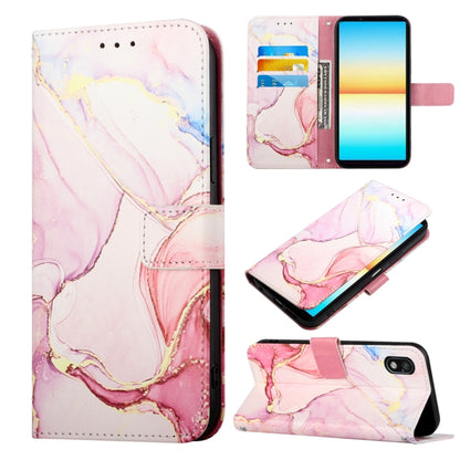 PT003 Marble Pattern Flip Leather Phone Case, For Sony Xperia 1 IV, For Motorola Moto G52, For Sony Xperia 10 IV, For Sony Xperia ACE III