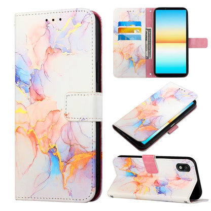 PT003 Marble Pattern Flip Leather Phone Case, For Sony Xperia 1 IV, For Motorola Moto G52, For Sony Xperia 10 IV, For Sony Xperia ACE III