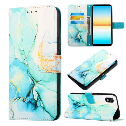 PT003 Marble Pattern Flip Leather Phone Case, For Sony Xperia 1 IV, For Motorola Moto G52, For Sony Xperia 10 IV, For Sony Xperia ACE III