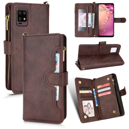 Litchi Texture Zipper Leather Phone Case, For Sharp Aquos Zero6 / Aquos Air, For Sharp Aquos Wish, For Motorola Moto E40 / E30 / E20, For Motorola Edge X30 / Edge 30 Pro /Edge+ 2020
