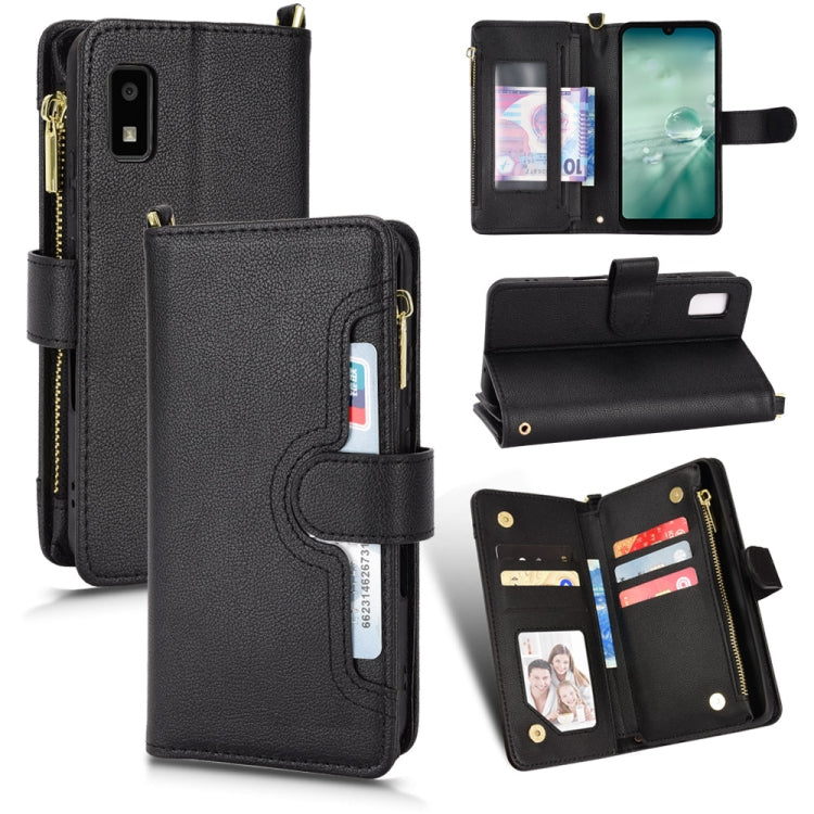 Litchi Texture Zipper Leather Phone Case, For Sharp Aquos Zero6 / Aquos Air, For Sharp Aquos Wish, For Motorola Moto E40 / E30 / E20, For Motorola Edge X30 / Edge 30 Pro /Edge+ 2020