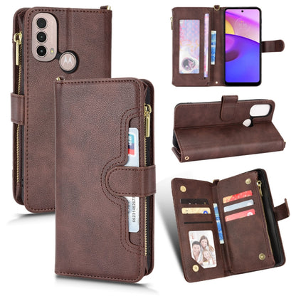 Litchi Texture Zipper Leather Phone Case, For Sharp Aquos Zero6 / Aquos Air, For Sharp Aquos Wish, For Motorola Moto E40 / E30 / E20, For Motorola Edge X30 / Edge 30 Pro /Edge+ 2020