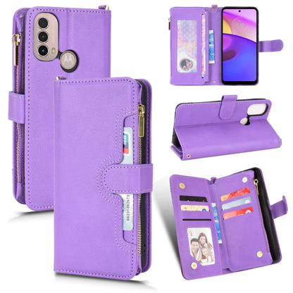 Litchi Texture Zipper Leather Phone Case, For Sharp Aquos Zero6 / Aquos Air, For Sharp Aquos Wish, For Motorola Moto E40 / E30 / E20, For Motorola Edge X30 / Edge 30 Pro /Edge+ 2020