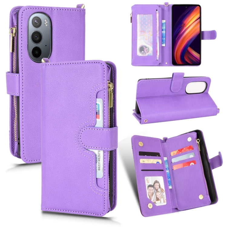 Litchi Texture Zipper Leather Phone Case, For Sharp Aquos Zero6 / Aquos Air, For Sharp Aquos Wish, For Motorola Moto E40 / E30 / E20, For Motorola Edge X30 / Edge 30 Pro /Edge+ 2020