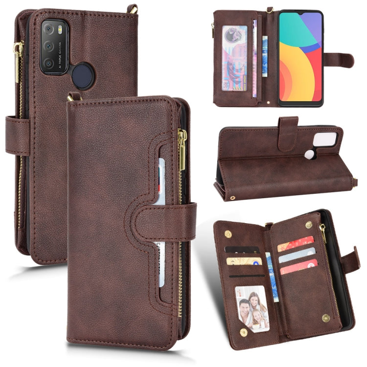 Litchi Texture Zipper Leather Phone Case, For Alcatel 1S 2021 / 3L 2021, For Xiaomi Redmi Note 10 Pro / 10 Pro Max 4G, For Xiaomi Redmi Note 10 4G / Note 10S, For Nokia XR20