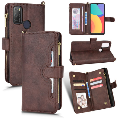 Litchi Texture Zipper Leather Phone Case, For Alcatel 1S 2021 / 3L 2021, For Xiaomi Redmi Note 10 Pro / 10 Pro Max 4G, For Xiaomi Redmi Note 10 4G / Note 10S, For Nokia XR20