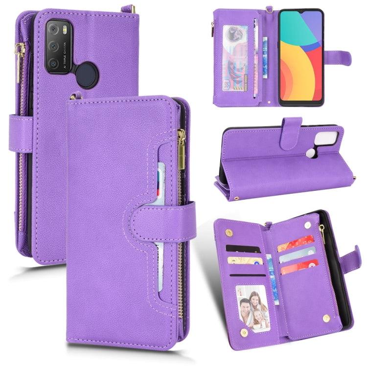 Litchi Texture Zipper Leather Phone Case, For Alcatel 1S 2021 / 3L 2021, For Xiaomi Redmi Note 10 Pro / 10 Pro Max 4G, For Xiaomi Redmi Note 10 4G / Note 10S, For Nokia XR20