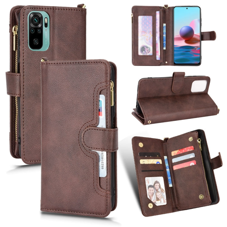 Litchi Texture Zipper Leather Phone Case, For Alcatel 1S 2021 / 3L 2021, For Xiaomi Redmi Note 10 Pro / 10 Pro Max 4G, For Xiaomi Redmi Note 10 4G / Note 10S, For Nokia XR20